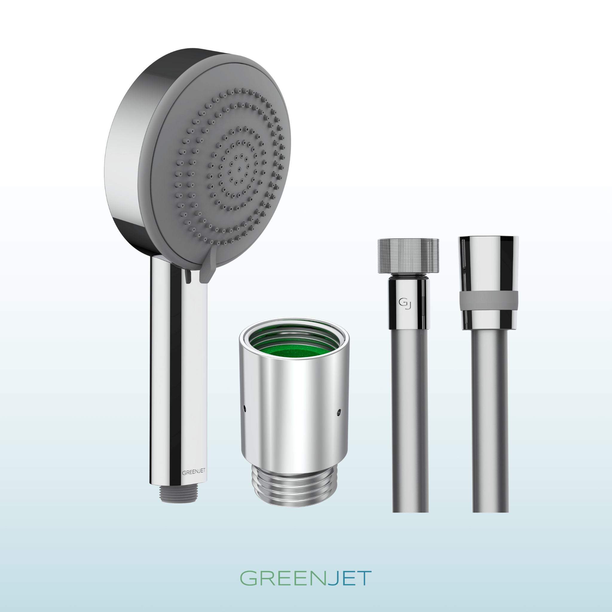 Spare bis zu 66% Wasser mit dem GREENJET Wasserspar-Set. Inklusive Handbrause, Brauseschlauch und Wasserspardüse – einfach zu installieren und umweltfreundlich. Jetzt entdecken!