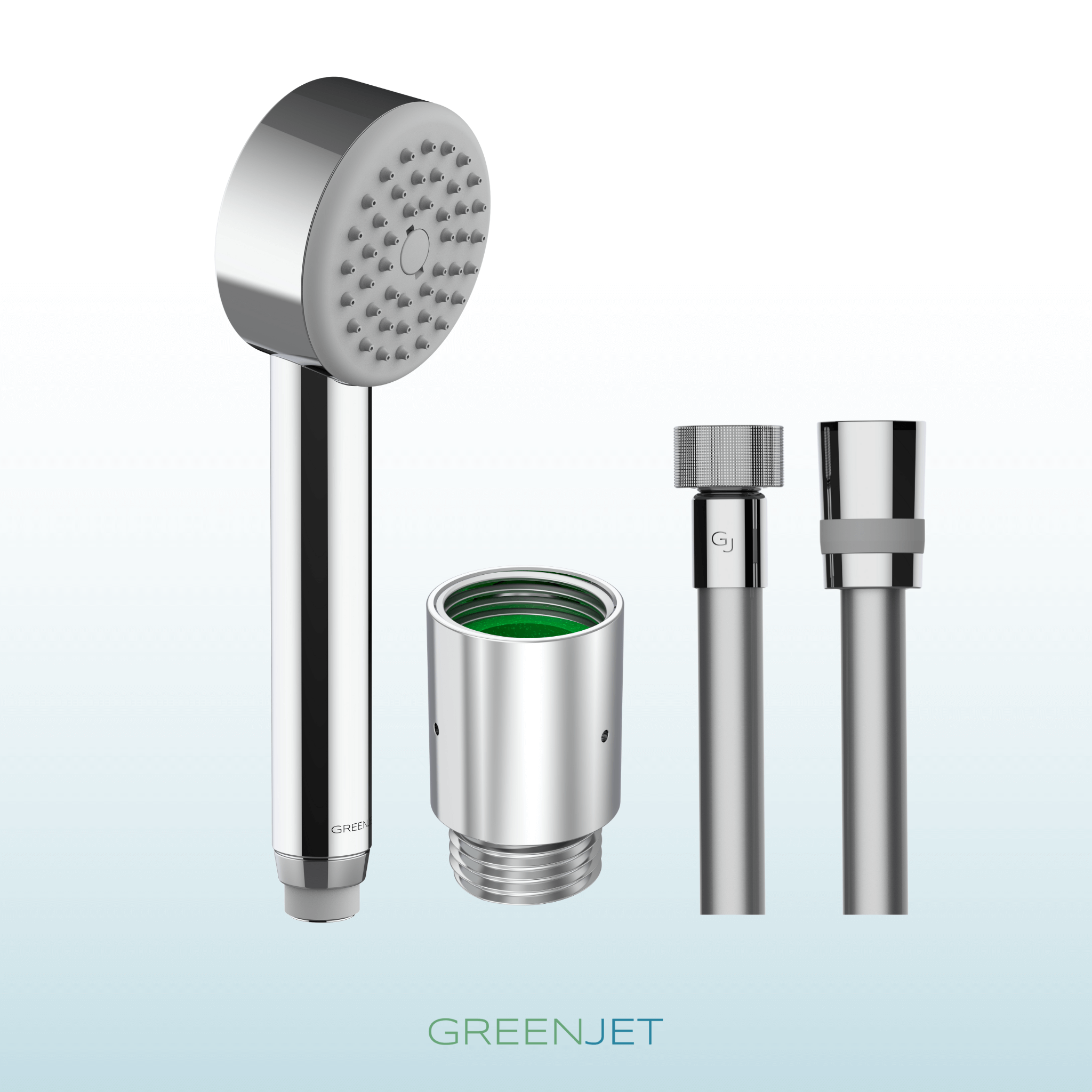 Spare bis zu 66% Wasser mit dem GREENJET Wasserspar-Set. Inklusive Handbrause, Brauseschlauch und Wasserspardüse – einfach zu installieren und umweltfreundlich. Jetzt entdecken!